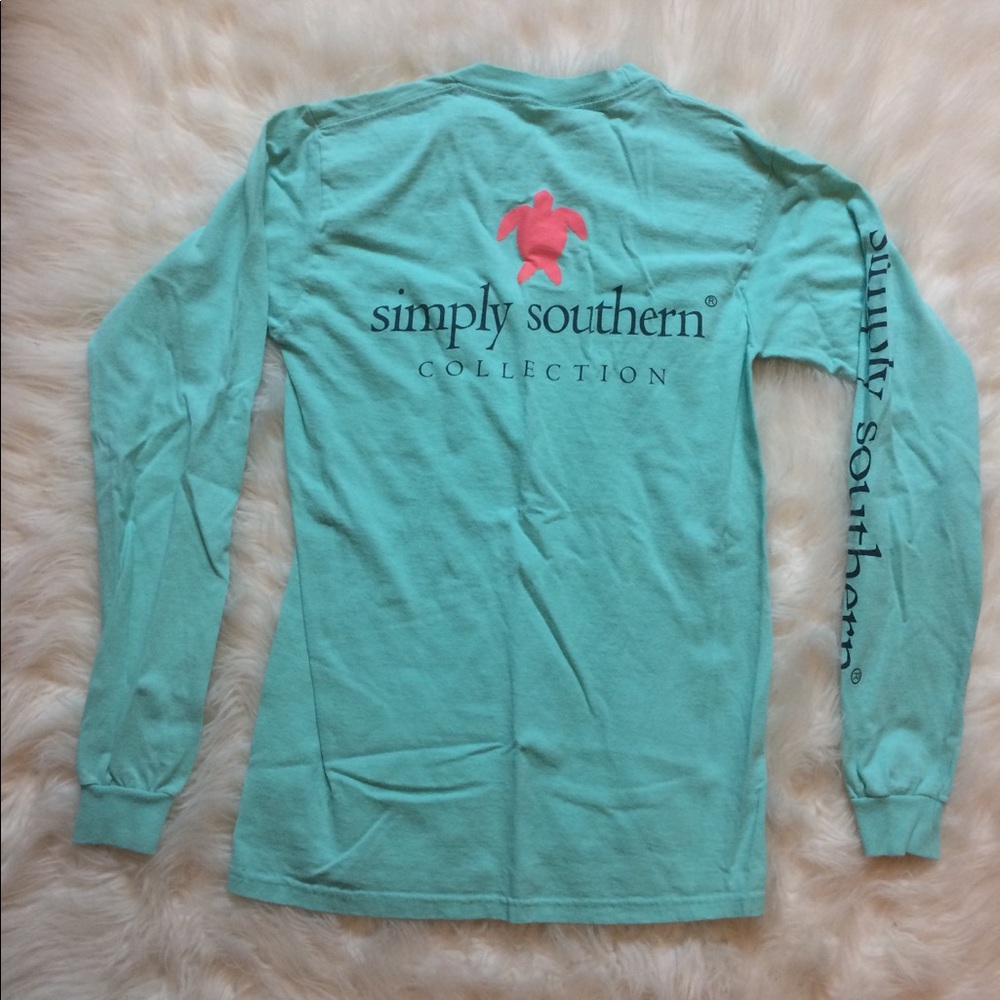 Simply Southern Mint Long Sleeve Tee